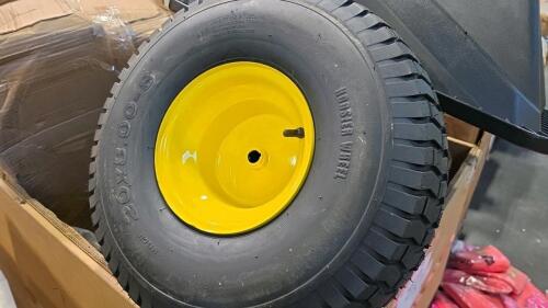 Industrial/automotive, gorilla cart container, tires, hose, floor mats, and & More