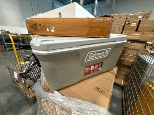 Rug pad, cooler, shelf floors, coolest humid cat litter box, blinds, lounger, mega flex hose, and more
