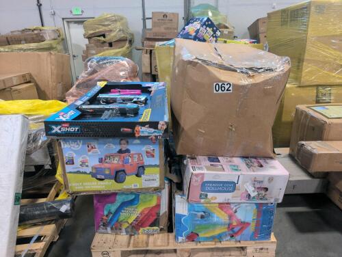 Inflatable H2O go, Bluey ride on car, Toy guns, dollhouse, another triple splash mega waterpark & More