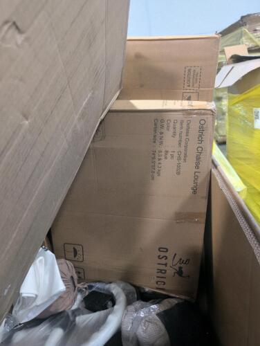 Lampshade, plates, garbage bags, bubble mailers, cushions, ostrich chair, sheets, & More