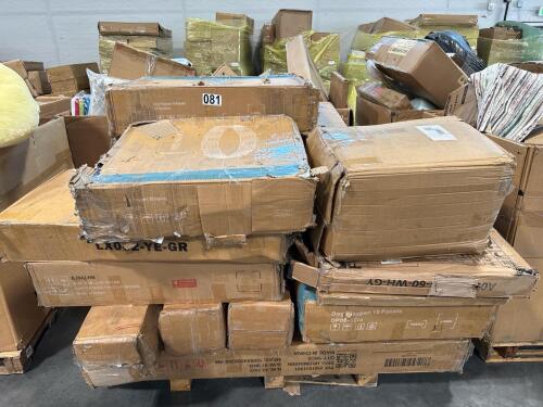 Miscellaneous furniture, playpen, mattresses and more