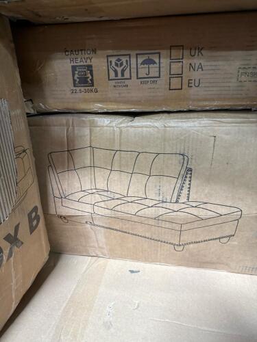 Miscellaneous furniture, pet gate, right arm CHAISE, DNA motoring, mattress, & More