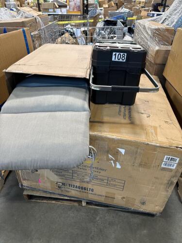 Tool box, SERTA convertible sofa