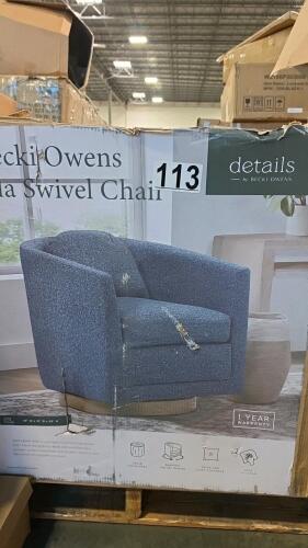 Becky Owens ISLA swivel chair, step two item