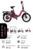 Cyber Velo Mars 700 e bike, pink