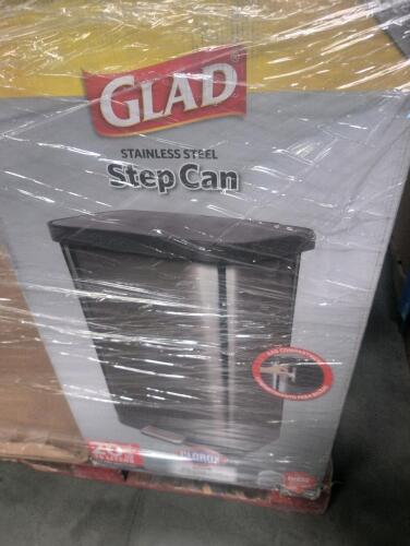Mattress, rags,bromate rolling cooler, lithium battery cold back supports, compost bin,glad can, and more
