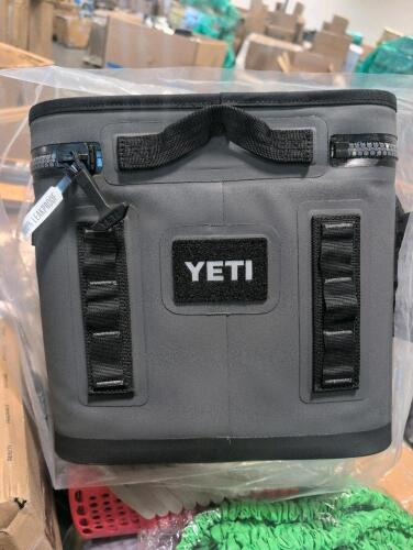 Scale, hose, snorkels, knives, smoke detectors, mini target baskets, tablet holders, Pok&eacute;mon blanket, multiple golf head covers, yeti Napa racing Hopper flips, crayons, flashlight, rug pad, moving blanket, bibs, & More