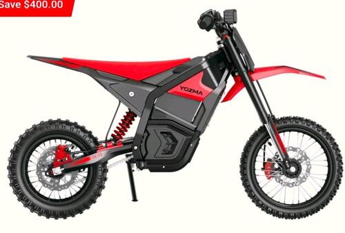 YOZMA IN 10 electric dirtbike, Red