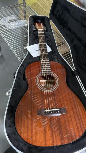 Zager easy play Travel E guitar signed by Denny ZAGER