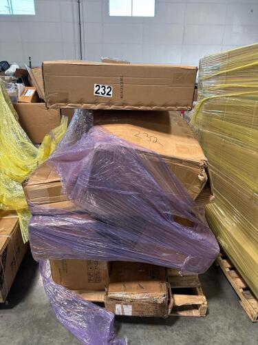 Miscellaneous furniture, automotive parts, bedframe