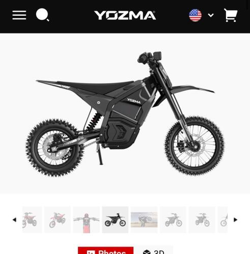 YOZMA IN 10 electric dirtbike, black