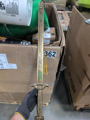 buckets, arm and Hammer clump and seal, weed barrier, sword, And more