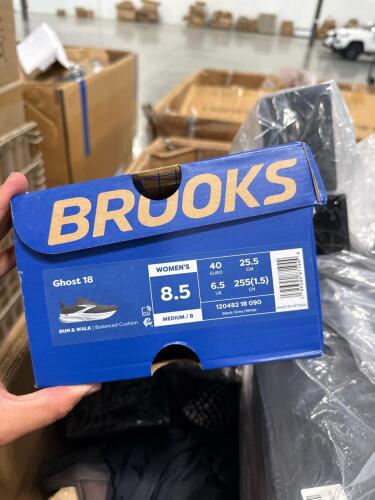 clothing and shoes: tummy control swimsuits in black boxes, brooks shoes, mountain soli sandals, Birkenstock, Adidas shoes, fruit of the loom, timeless apparel Jordan Craig, David archy underwear and more