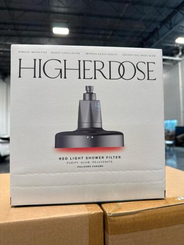 Three &ndash; higher dose red light shower filter filters