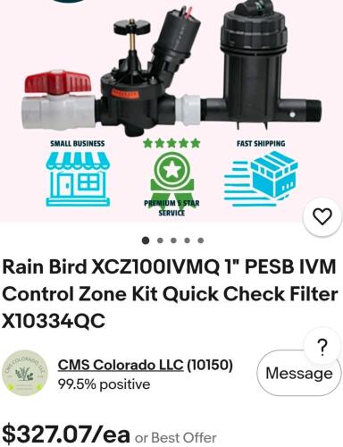 Rainbird X10334QC, quantity 5