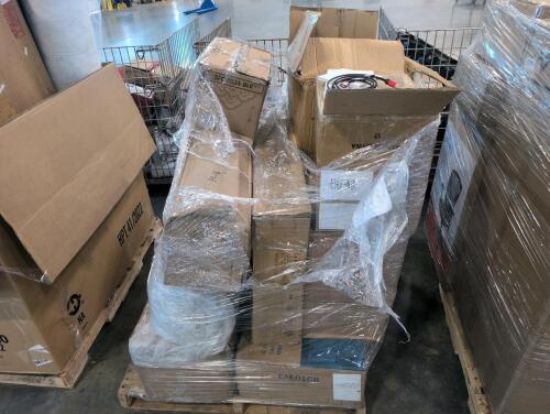 Mattress, box of HDMI key furniture, metal brackets, & More