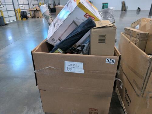 Glad garbage can, rug, cushion, miscellaneous furniture, stool, founding principal pins, dog feed, green pan prism cookware, fins, & More