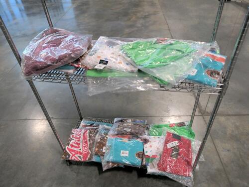 2 shelves of Watson clothing