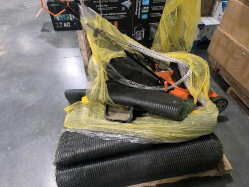 Used lawnmower, used turf