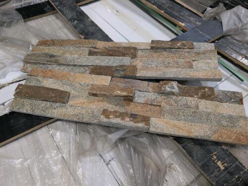 Pallet of brightside ledger stone IM1308XZRB approximately 240 pieces