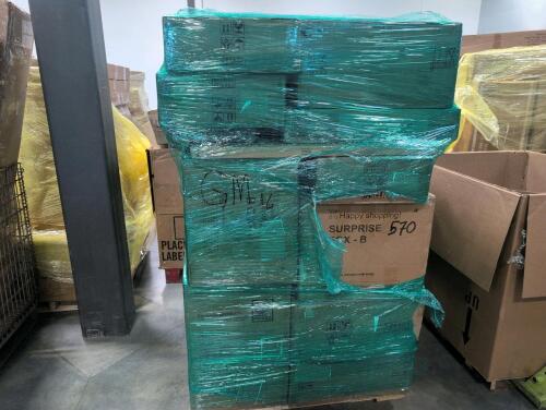 One piece toilet, misc furniture, recliner sofa, deck boxes and more