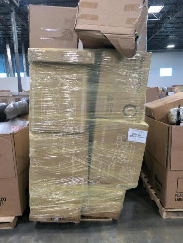 Mega pallet of miscellaneous furniture, KORSER recliner pieces, automotive parts, & More