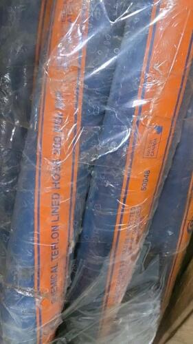 Continental chemical Teflon lined hose, vevor item, steel storage cabinet, black metal kennel, and more