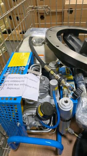 Industrial/automotive, winch, hitch attachment, high-pressure air compressor, hydraulic table,