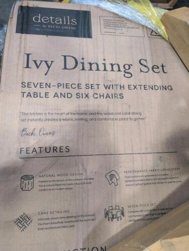 Dining set partially out of box, complete? customer return