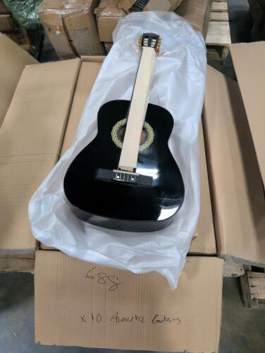 10 acoustic guitars