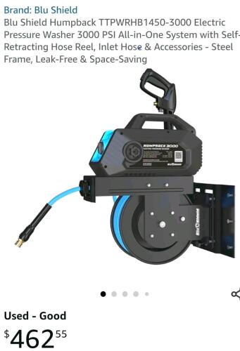 BLUBIRD tough tech pressure washer small wide reel