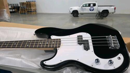 Electric base, electric guitar, and two acoustic guitars