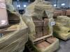 4 rolled mattresses, white sofa bed, and deck boxes - 2
