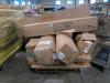 five rolled mattresses and treadmill and other items