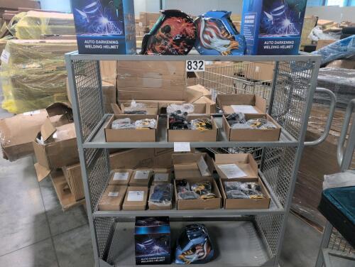 welding helmets, cordless impact drill, 6 car scanners