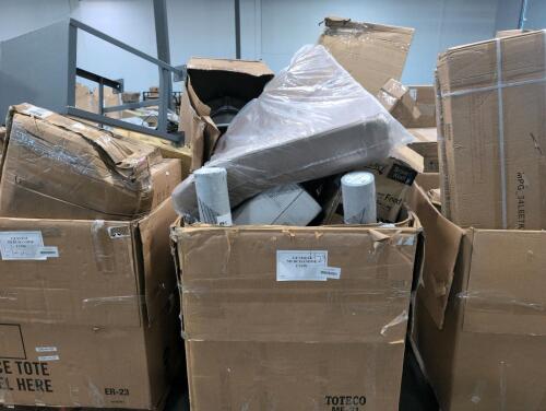 Roofing underlayment, large cushion, napkins, paper food containers, foam Flooring CENTR, & More