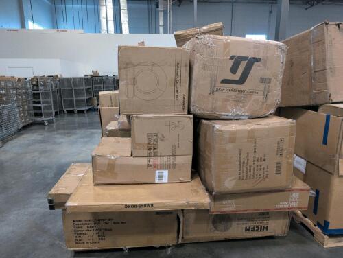 Miscellaneous furniture, automatic Marc cat litter box, chairs, HICFM 36 inch heavy duty drum fan, pull out sofa bed, & More