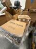 Sapphire sleep mattress appears large, shoe covers, dining chairs, CALPHALON cookware, AGRI &ndash; FAB spreader, mini fridge possibly Customer return & More - 6