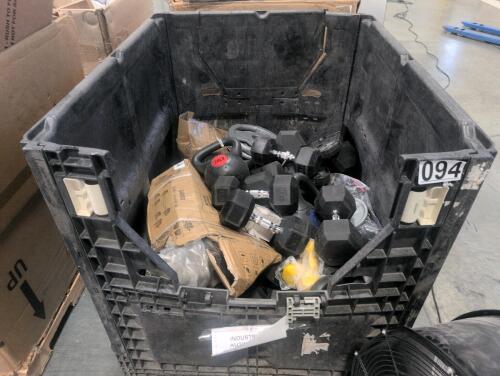 Bin of weights