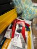 Stuffing, knee brace, pillows, storage coats, SIRENA twister, rug, dungeon dwellers books, luggage, garbage bags, & More - 5