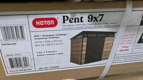 KETER PENT 9 x 7 shed