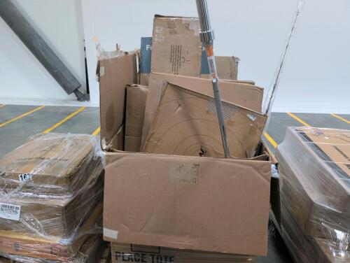 Samsung 55 professional display, mirror, tv stand, Samsung 55 tv, 65 tv weight bar and more