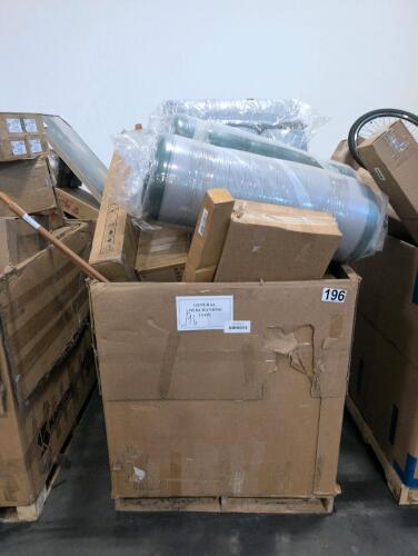 Desk, candles, multiple rolled mattresses, wire wing power piece, & More