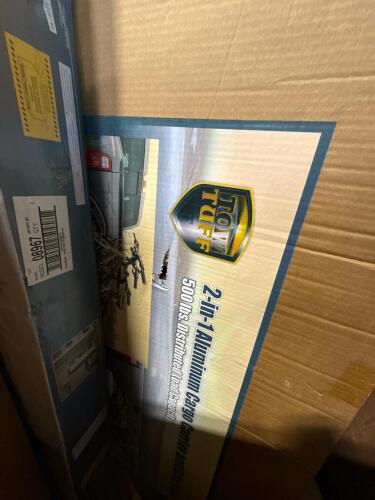Closet made, middle Atlantic product, aluminum cargo carrier bike rack, TV appears damage broken & More