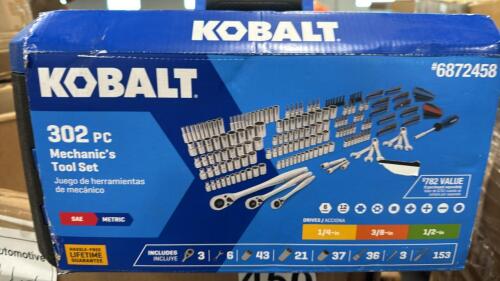 Banknote detector, industrial/auto, hose, filter, frontline fall protection,bits, elements , filter, Kobalt mechanic too set and more