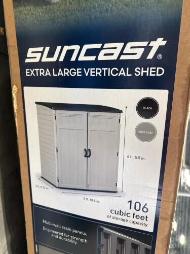 Suncast extra large vertical shed