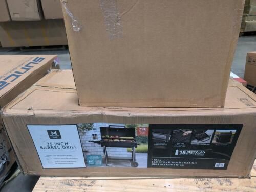 Barrel grill, used toaster oven
