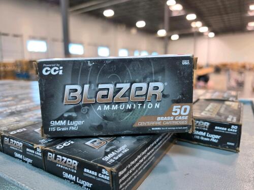 Shelf of 9 mm blazer