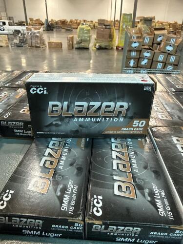 Shelf of 9 mm blazer Luger
