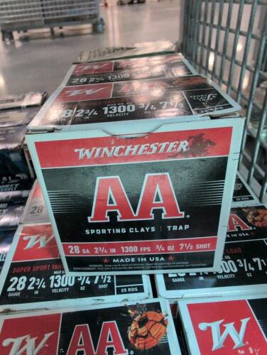 Shelf of 12 gauge shotgun and 28 gauge